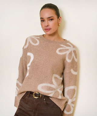 Esqualo Knit Jumper | Sand Melange