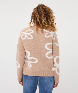 Esqualo Knit Jumper | Sand Melange