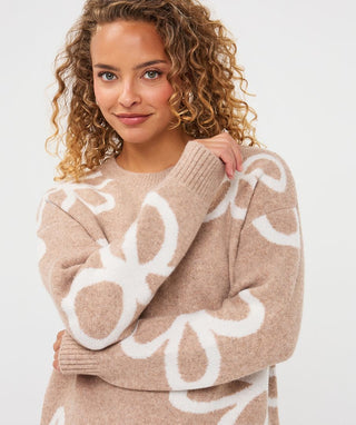 Esqualo Knit Jumper | Sand Melange