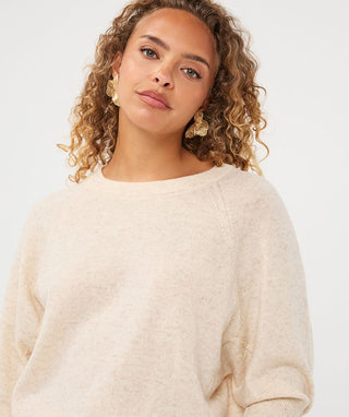Esqualo Short Sleeve Sweater | Biscuit
