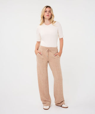 Esqualo Short Sleeve Cotton Top | Biscuit