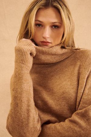 John & Jenn Emmertt Sweater | Candy Floss + Camel