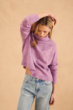 John & Jenn Emmertt Sweater | Candy Floss + Camel