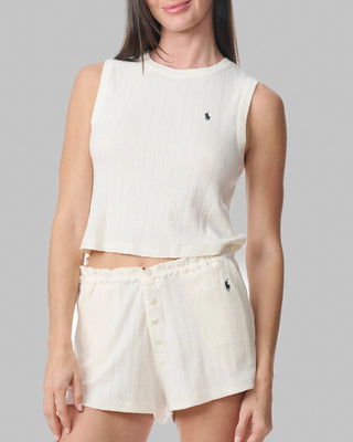 Polo Ralph Lauren Cotton Pajama Set | Egret