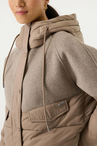 Garcia Puffer Jacket | Taupe