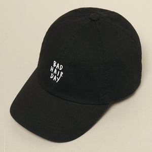 Bad Hair Day Baseball Cap | Black, Plum & Clay