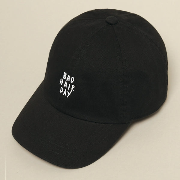 【再入荷！】 Bad Hair Day Baseball Cap | Black, Plum & Clay - Fancy That 帽子