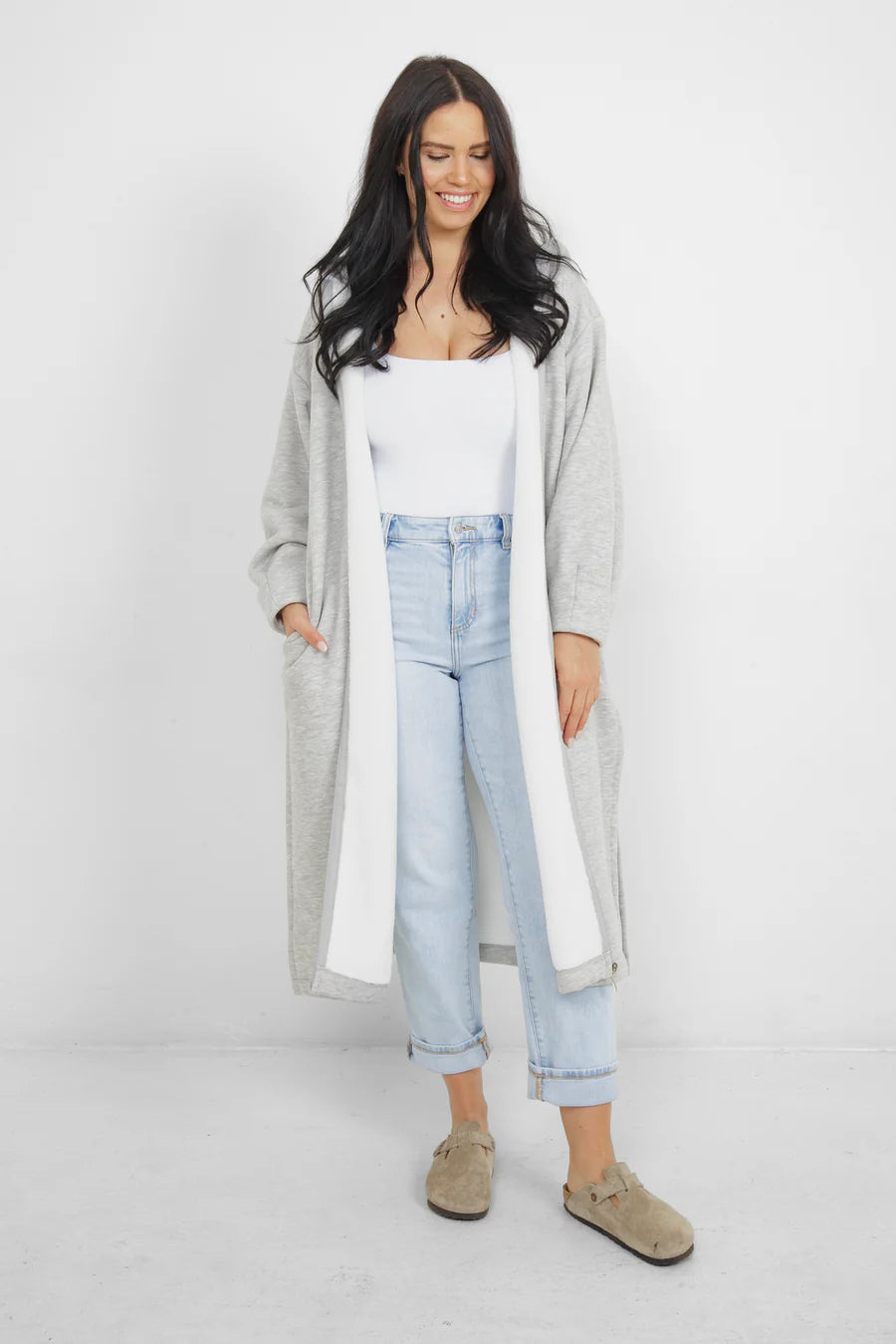 Tofino Towel The Rails Zip Coverup | Grey