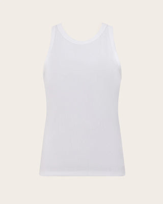Boody Ribbed Racerback Tank | Black + White