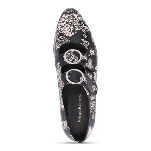 Django & Juliette Gifth Flat | Black Floral