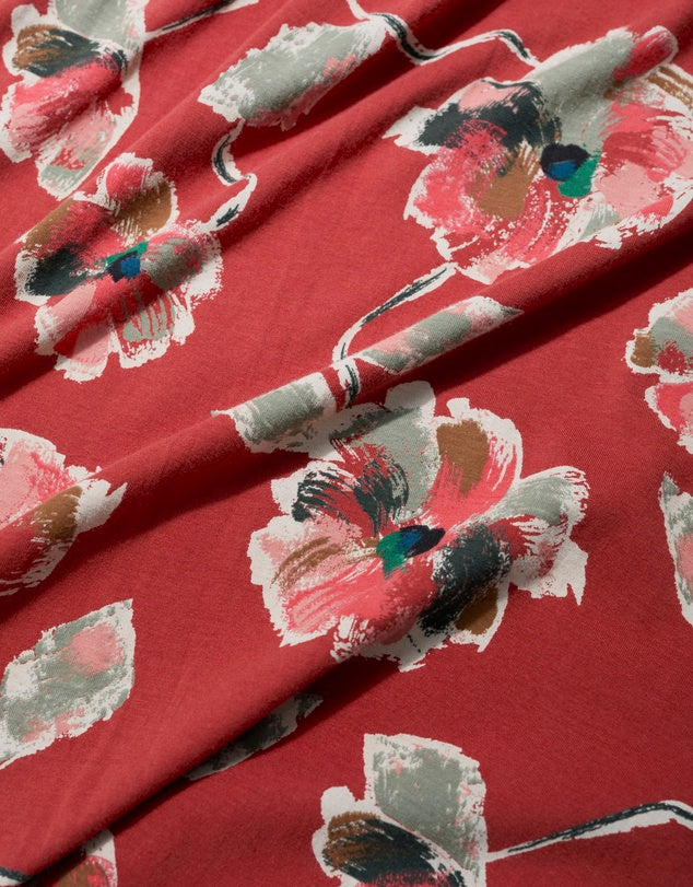 Seasalt Cornwall Red 3/4 Pier View Dress