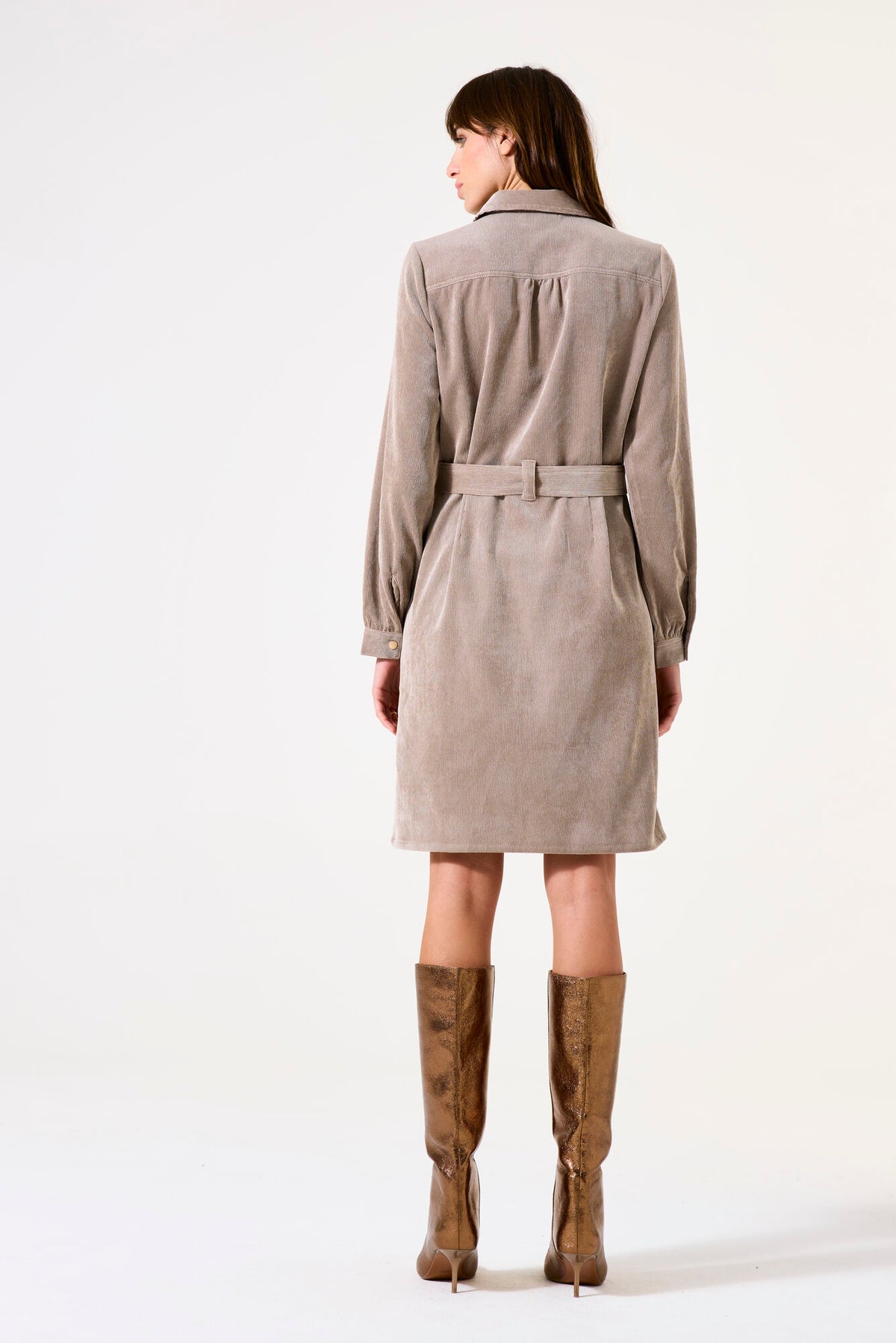 Garcia Corduroy Dress | Taupe