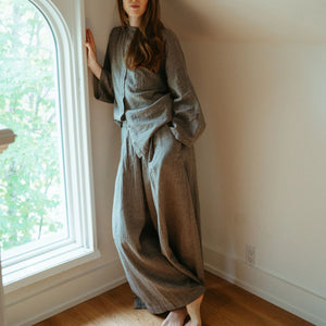 Pokoloko City Collection Wide Palazzo Pant | Grey