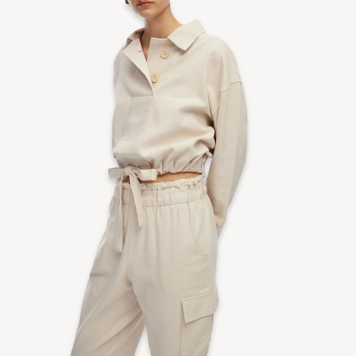 Pokoloko Herringbone Cargo Pants