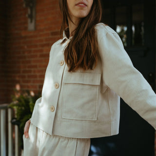Pokoloko Herringbone Short Jacket
