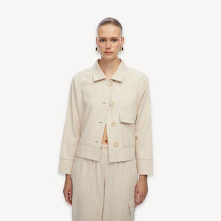 Pokoloko Herringbone Short Jacket