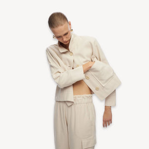 Pokoloko Herringbone Short Jacket