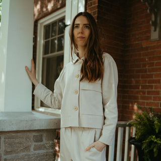 Pokoloko Herringbone Short Jacket
