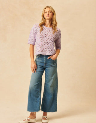 John & Jenn Sweater | Hazy Lilac
