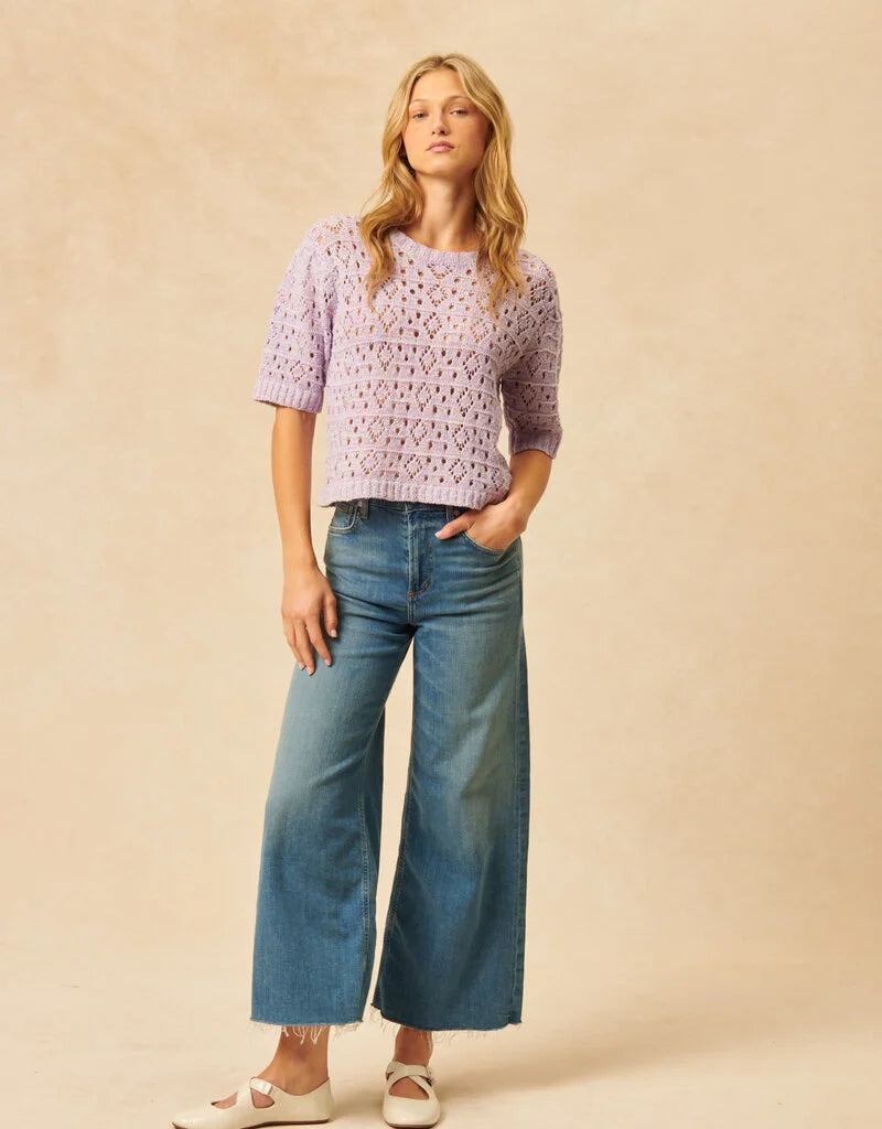John & Jenn Sweater | Hazy Lilac
