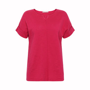Mansted Kerstin T-Shirt | Dark Pink + Light Sky