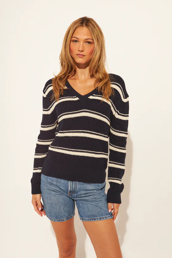 John & Jenn Kieran Sweater | Monaco Stripe