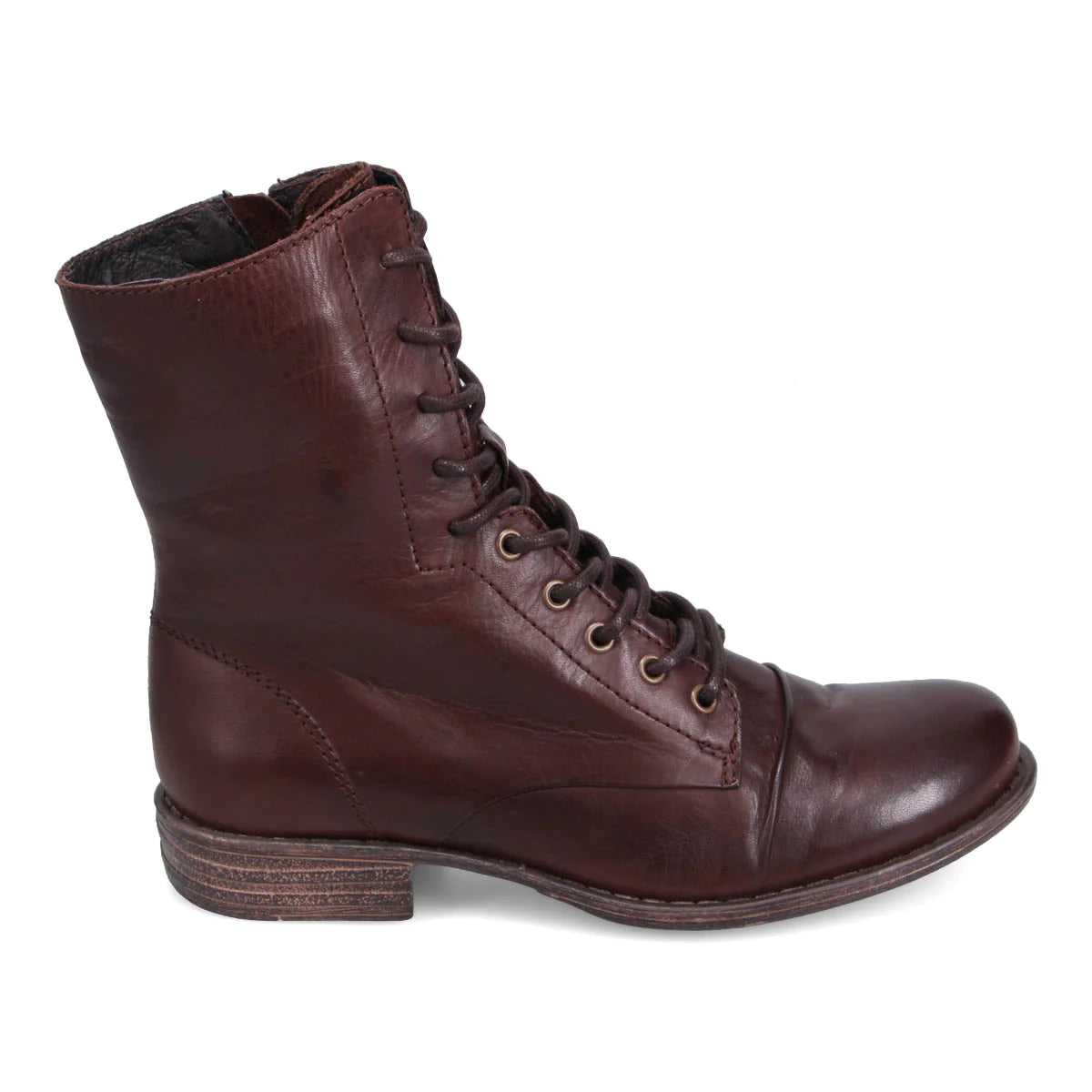 Brown military style boots sale