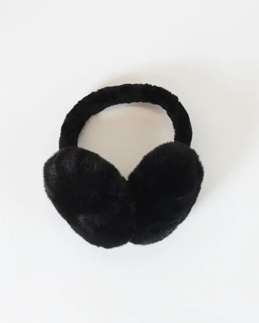 Lyla & Lux Fuzzy Earmuffs | Beige, Pink + Grey