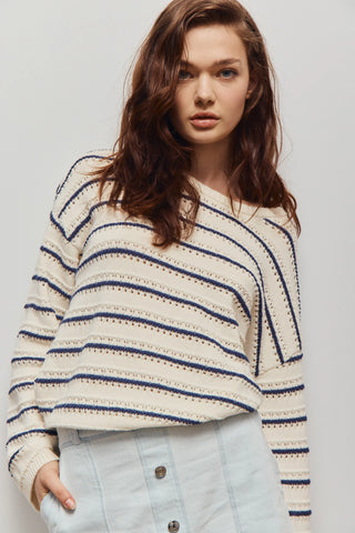 Melissa Nepton Eli Sweater | Off White Stripe