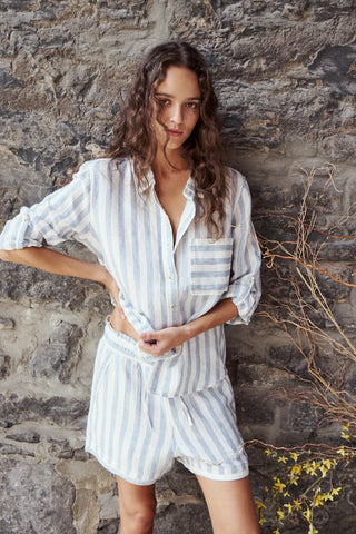 Melissa Nepton Lacy Shirt | Navy Stripe