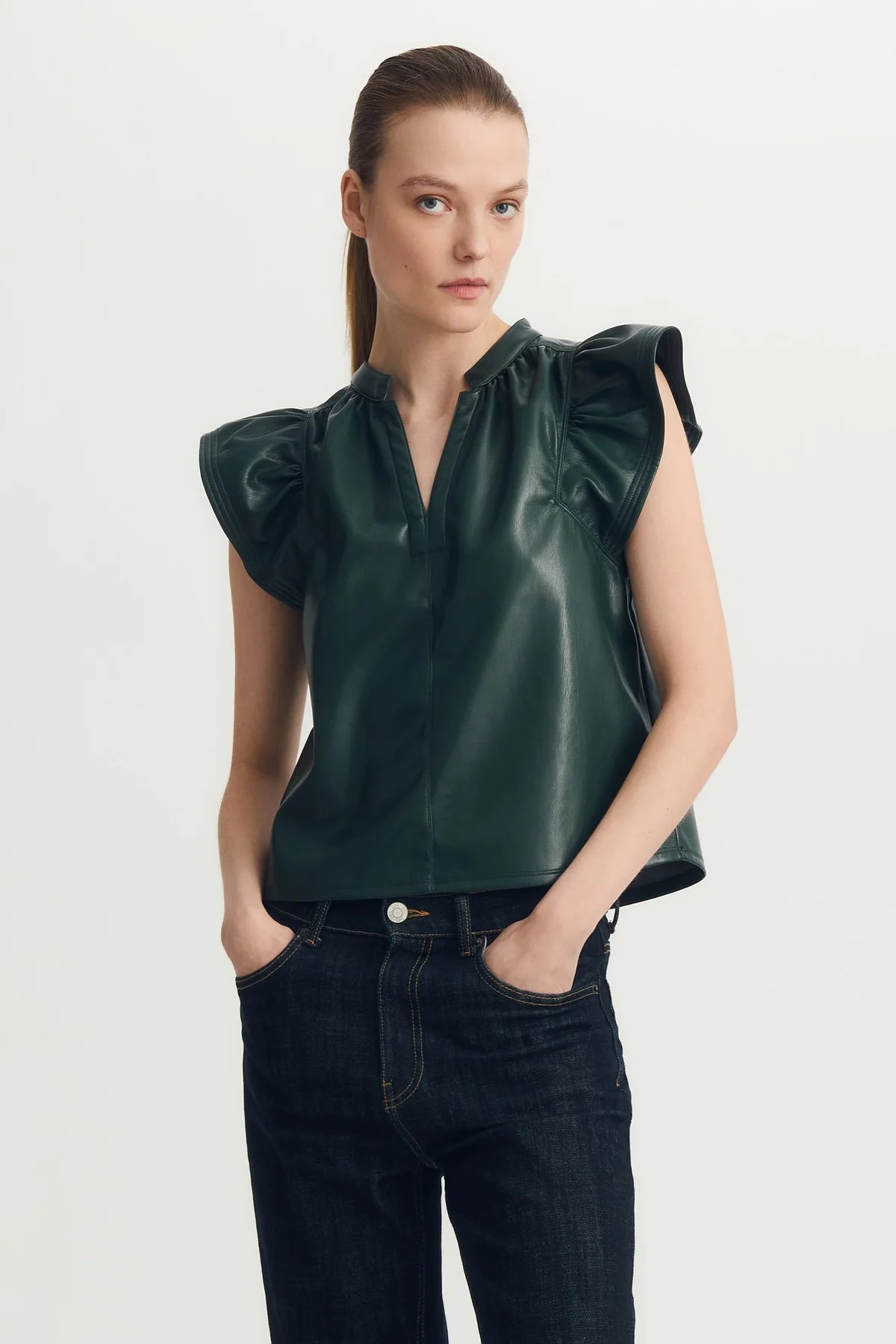 Melissa Nepton Venora Top | Green