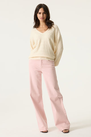 Garcia Sweater | White + Rose