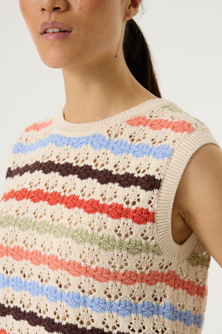 Garcia Sleeveless Sweater | Whitecap