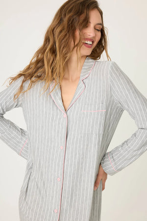 PJ Salvage Lazy Day Dreams Night Shirt | Grey