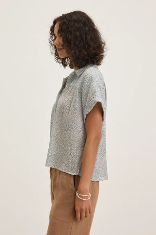 Velvet By Graham & Spencer Tige07 Crinkle Top | Seafoam