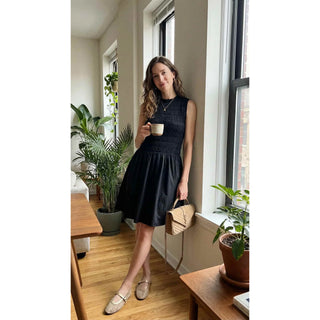 Priv Prim Rouched Cocktail Dress | Black + Floral