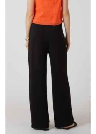 Room 34 Scuba Knit Trouser | Black & Matte Pearl