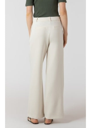 Room 34 Scuba Knit Trouser | Black & Matte Pearl