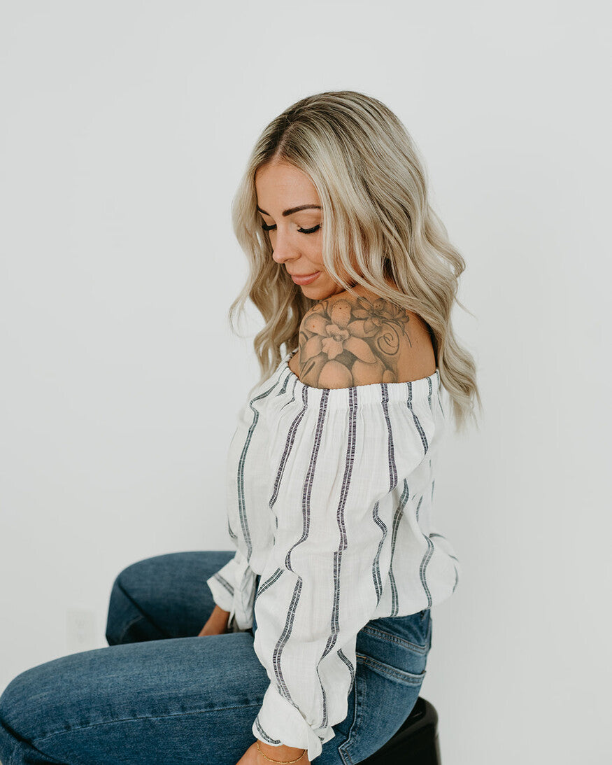Sanctuary Ballet Tie Top | Stripe