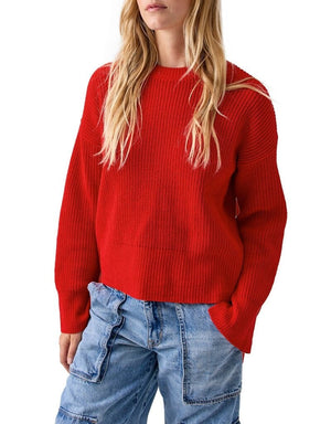 Sanctuary Chilly Out Chenille Sweater | Red