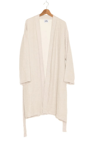 Tofino Towel The Quest Muslin Robe | Beige + Seashell