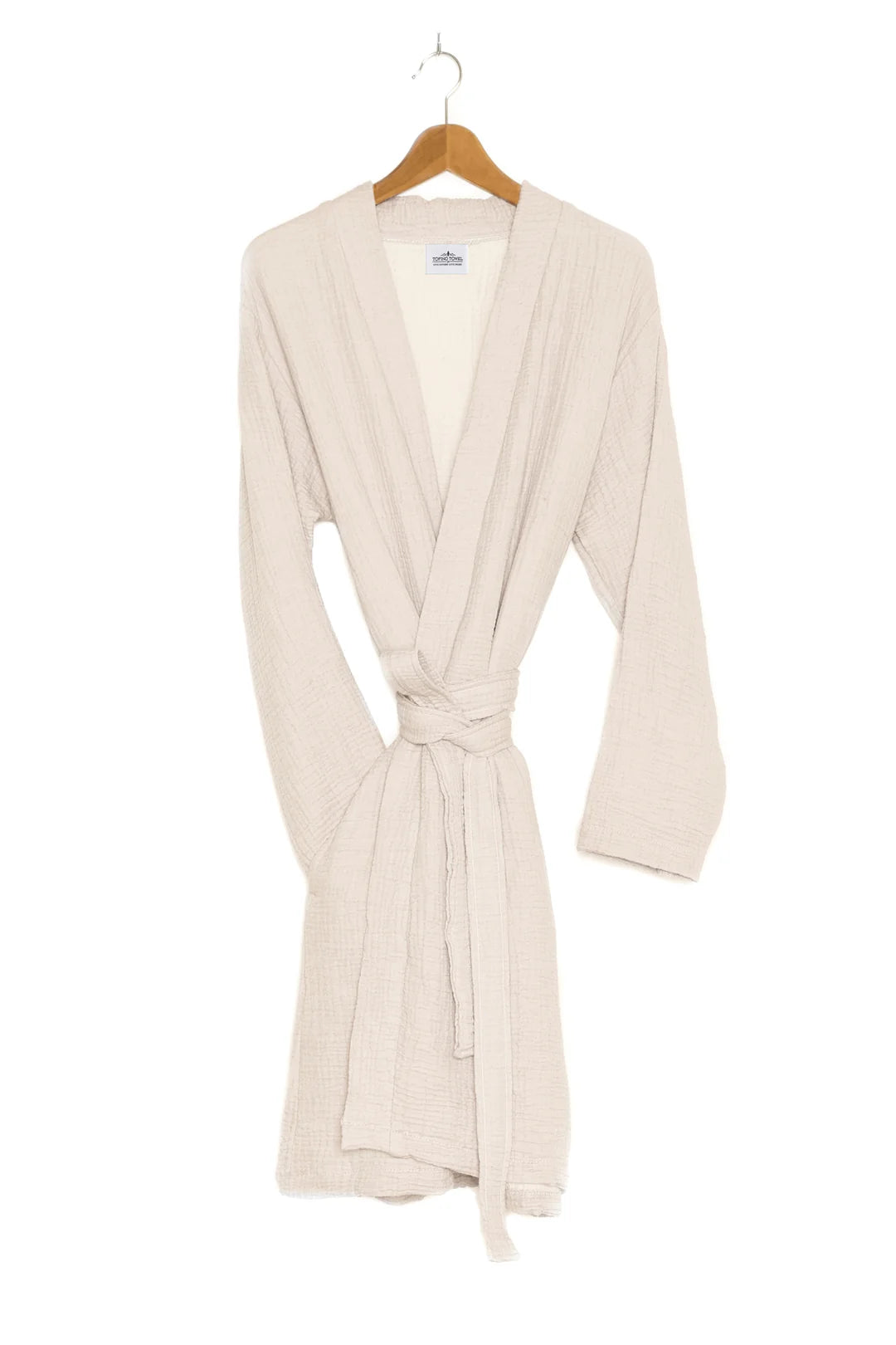 Tofino Towel The Quest Muslin Robe | Beige + Seashell