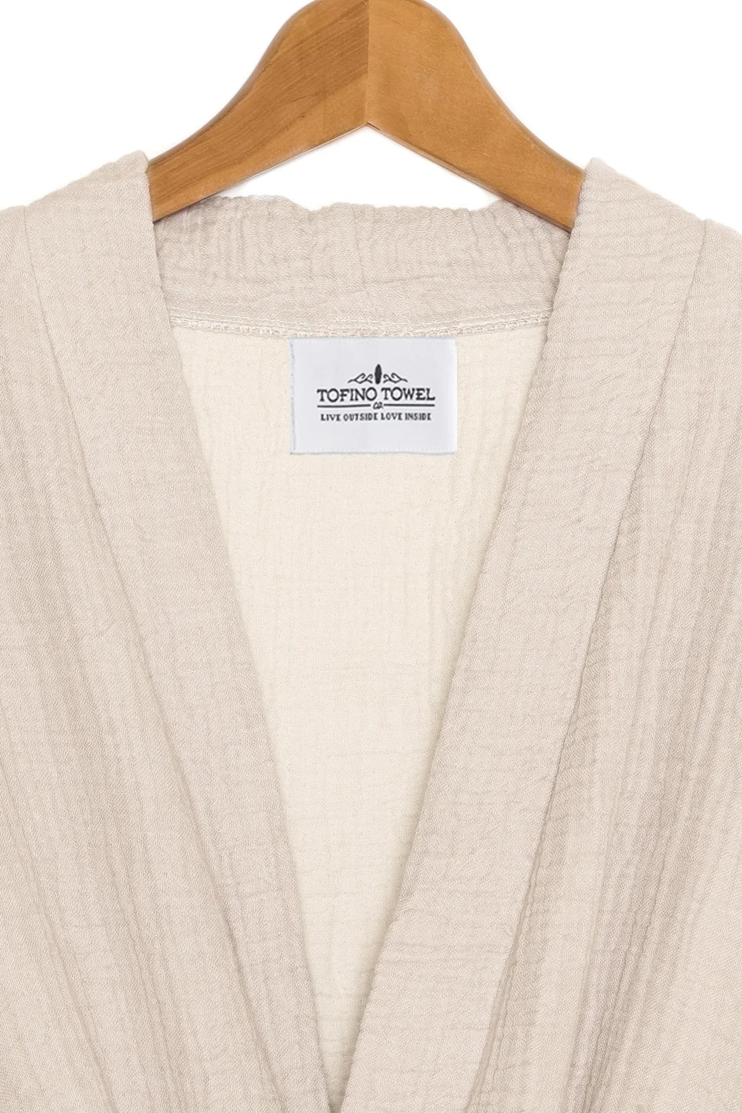 Tofino Towel The Quest Muslin Robe | Beige + Seashell