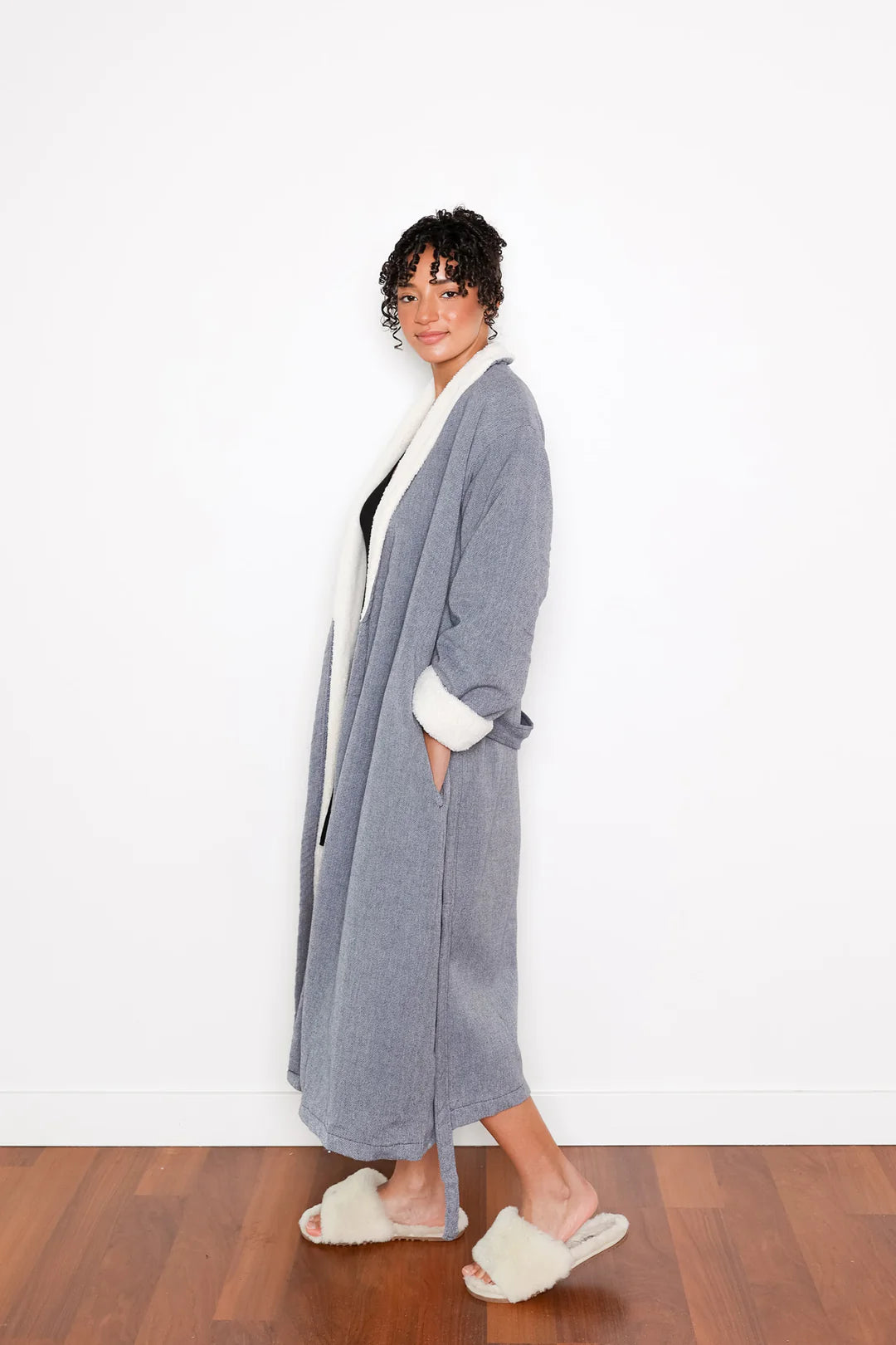 Tofino Towel Nordic Robe | Sand, Navy + Grey
