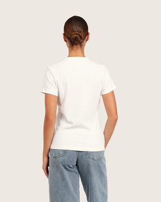 Boody Ribbed Crewneck T-Shirt | Black + White