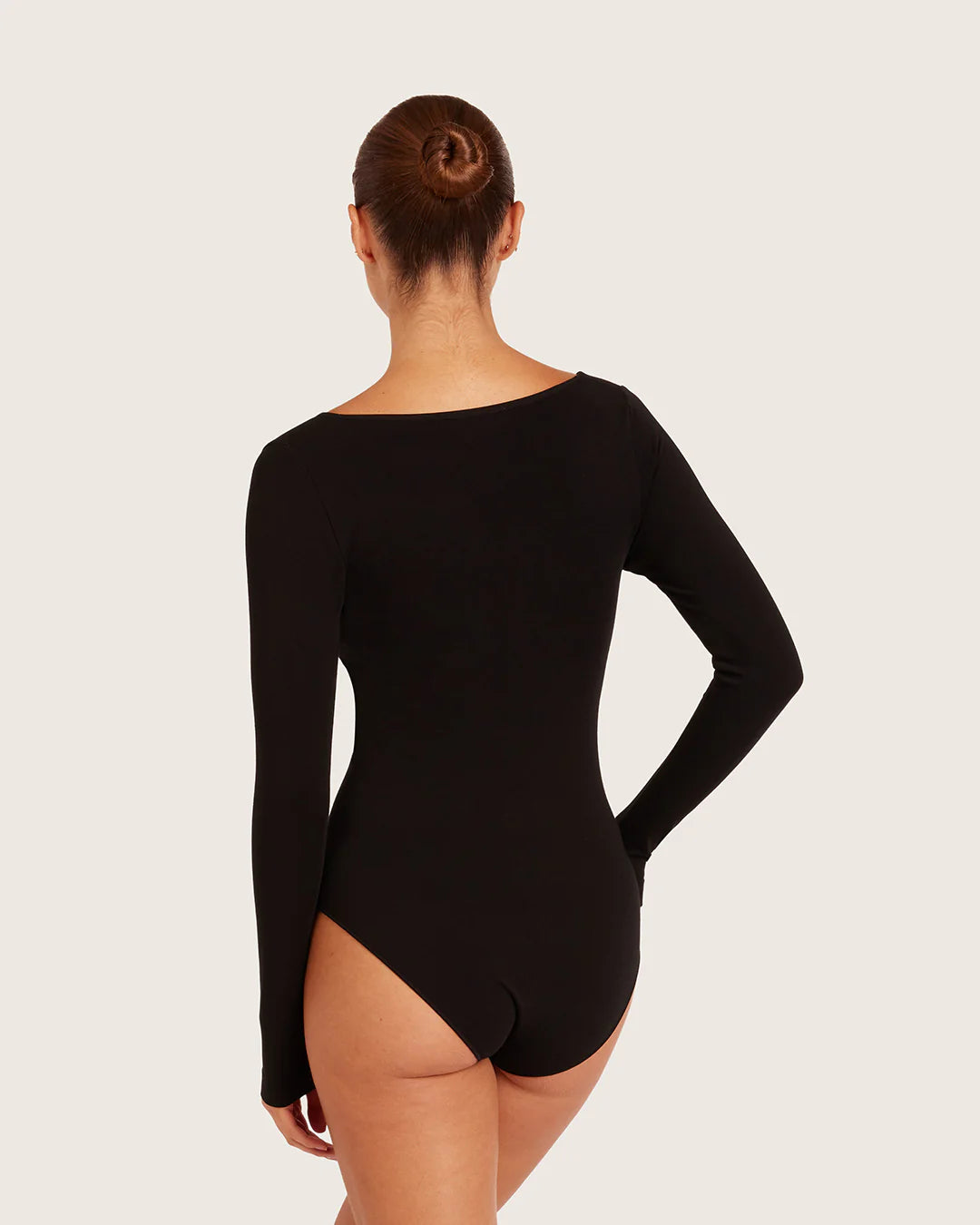 Boody Long Sleeve Body Suit | Black