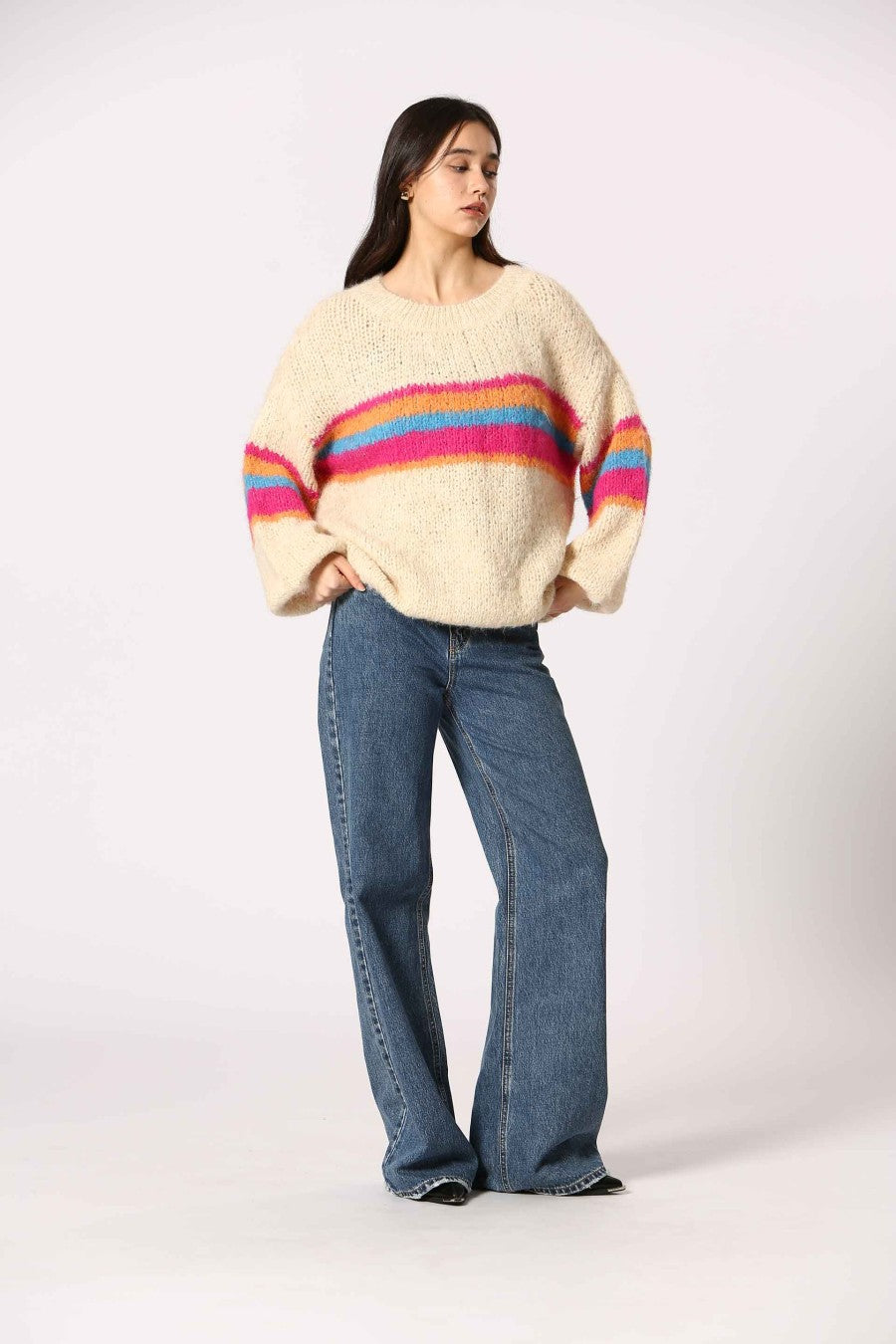 The Korner Knit Striped Sweater