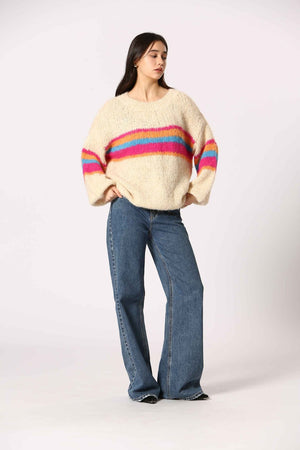 The Korner Knit Striped Sweater