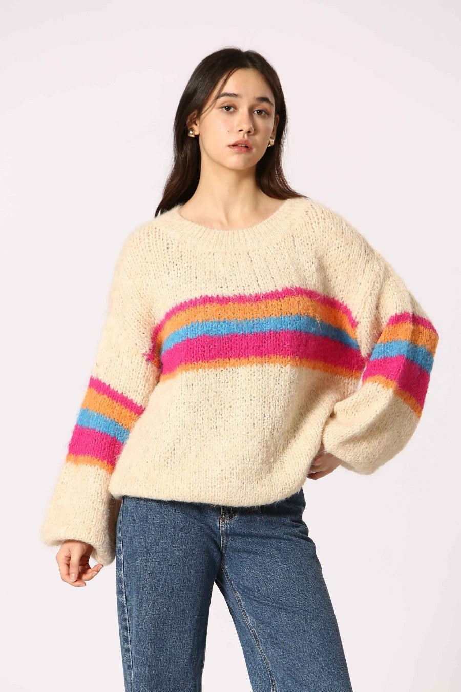 The Korner Knit Striped Sweater