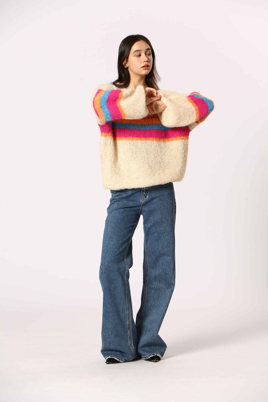 The Korner Knit Striped Sweater